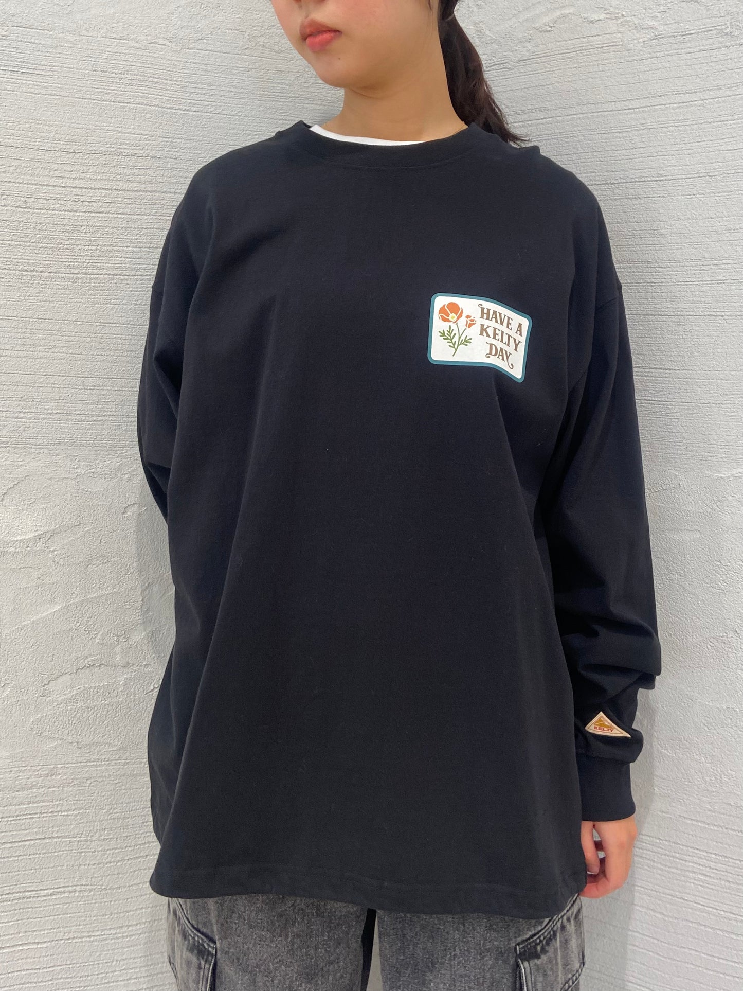 ヴィンテージ ワッペンデザイン L/S ティーシャツ