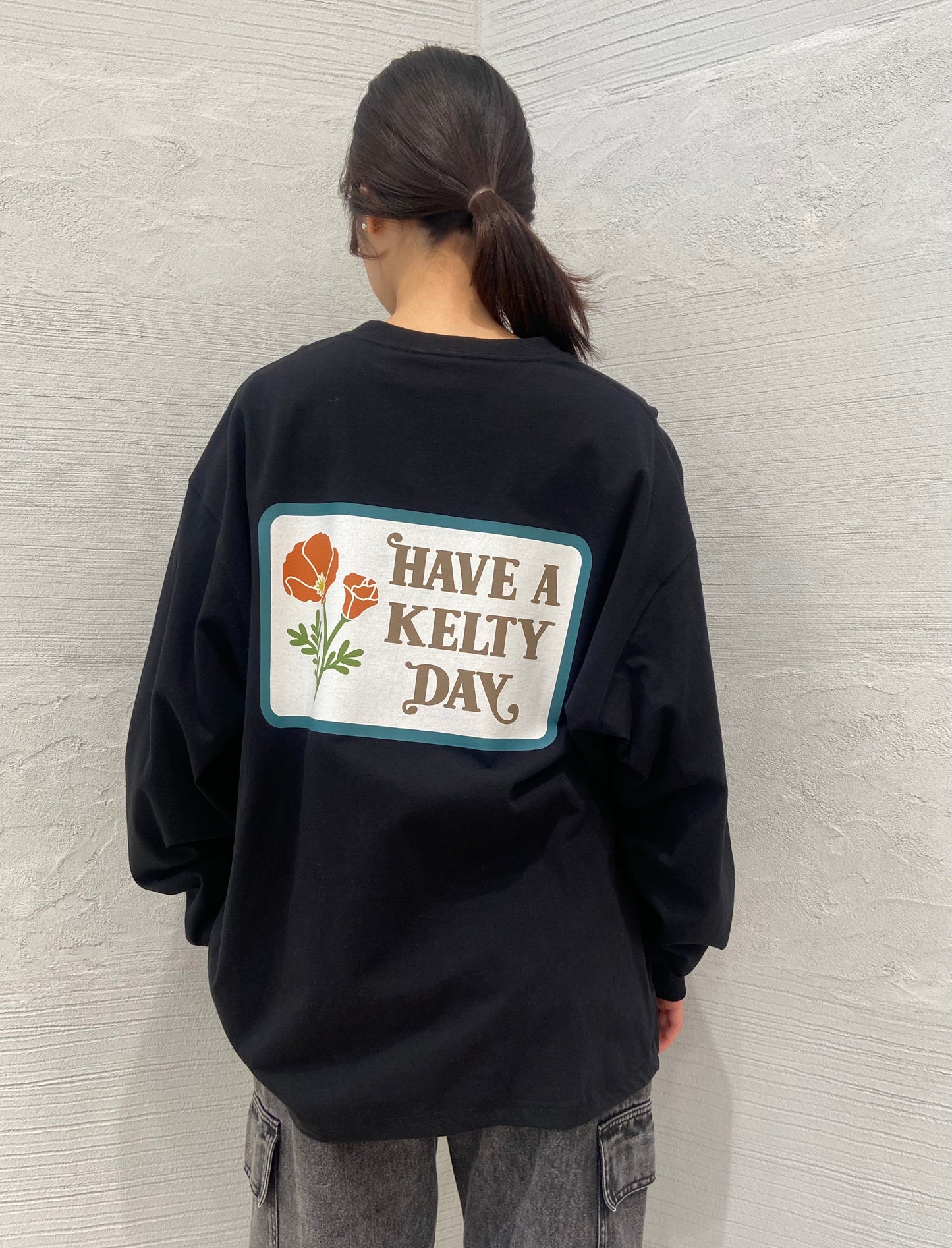 ヴィンテージ ワッペンデザイン L/S ティーシャツ
