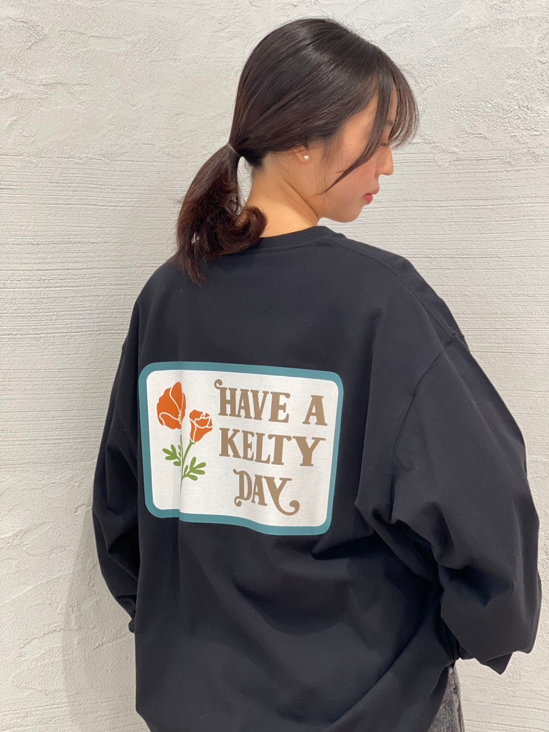 ヴィンテージ ワッペンデザイン L/S ティーシャツ