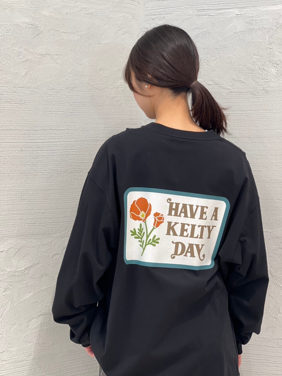 ヴィンテージ ワッペンデザイン L/S ティーシャツ
