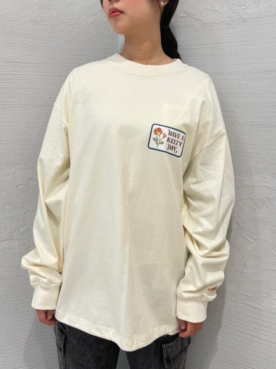 ヴィンテージ ワッペンデザイン L/S ティーシャツ