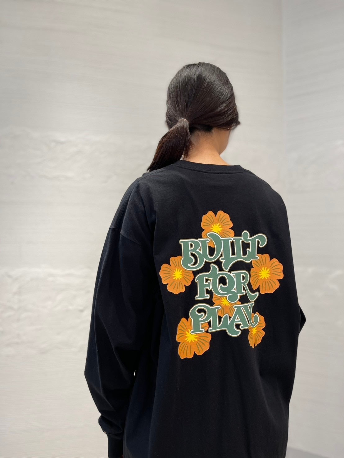 ヴィンテージ フラワーデザイン L/S ティーシャツ