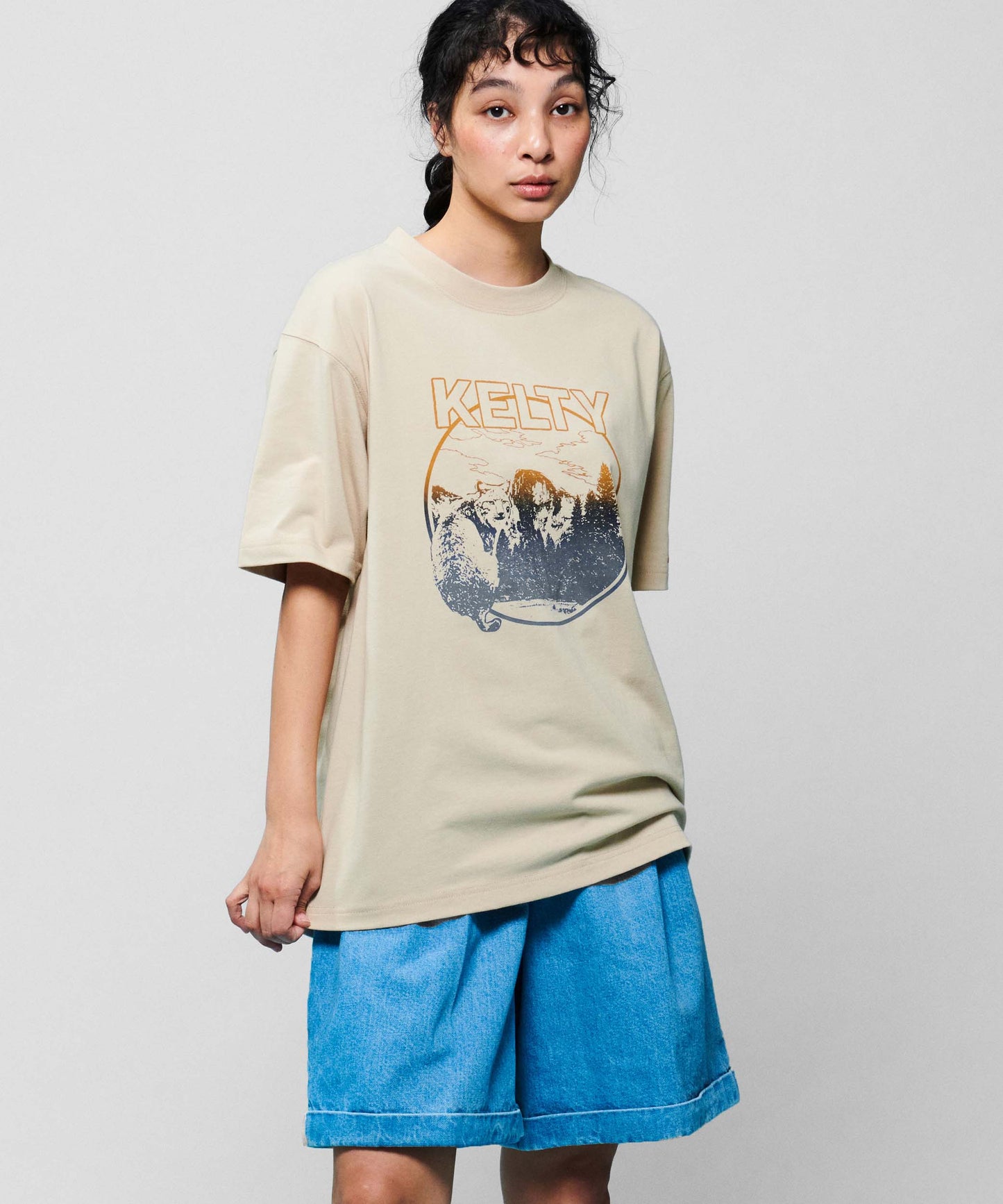Printed T-shirt "Bobcat" / プリントTシャツ「ボブキャット」