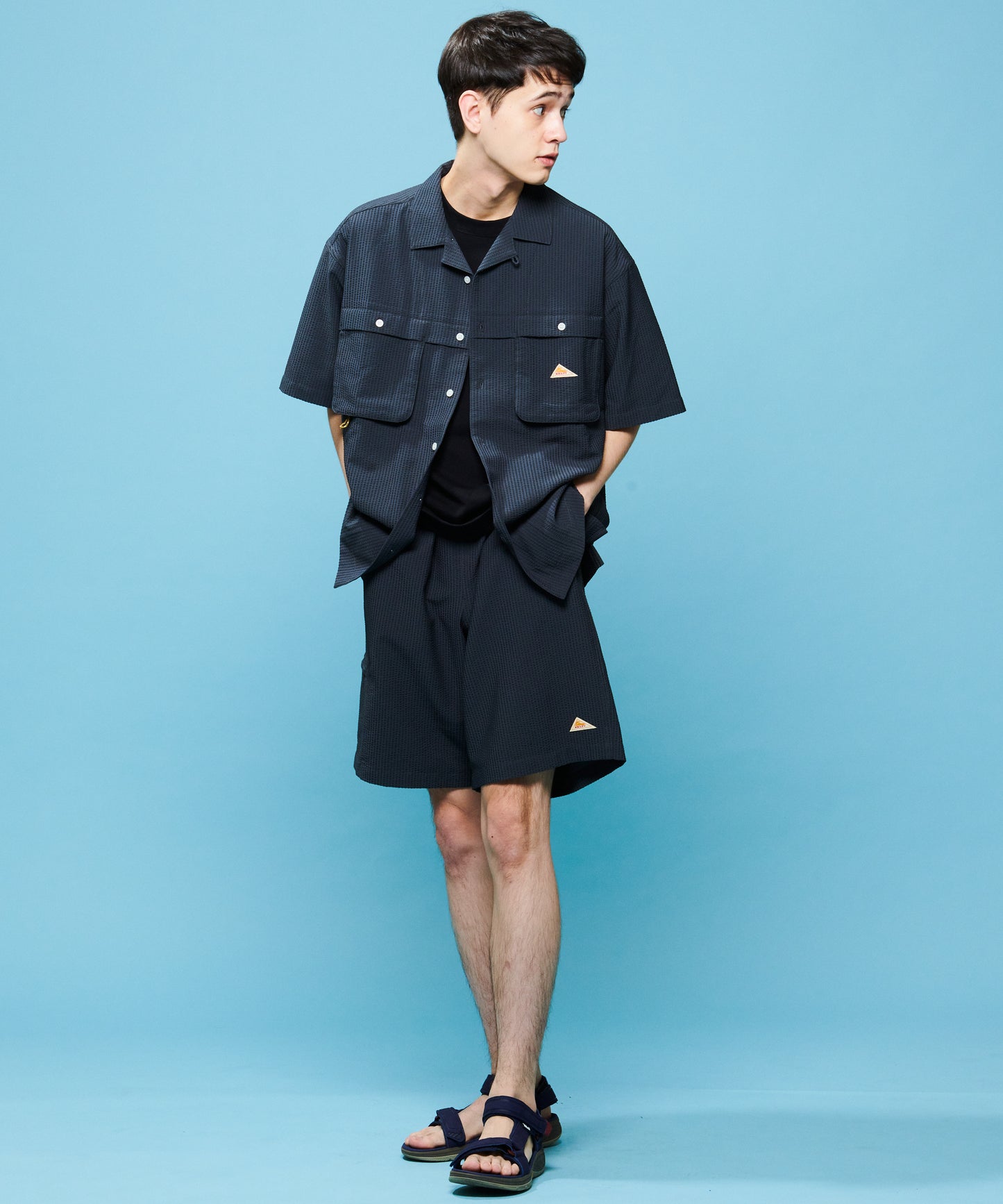 Seersucker field shirt / シアサッカーフィールドシャツ