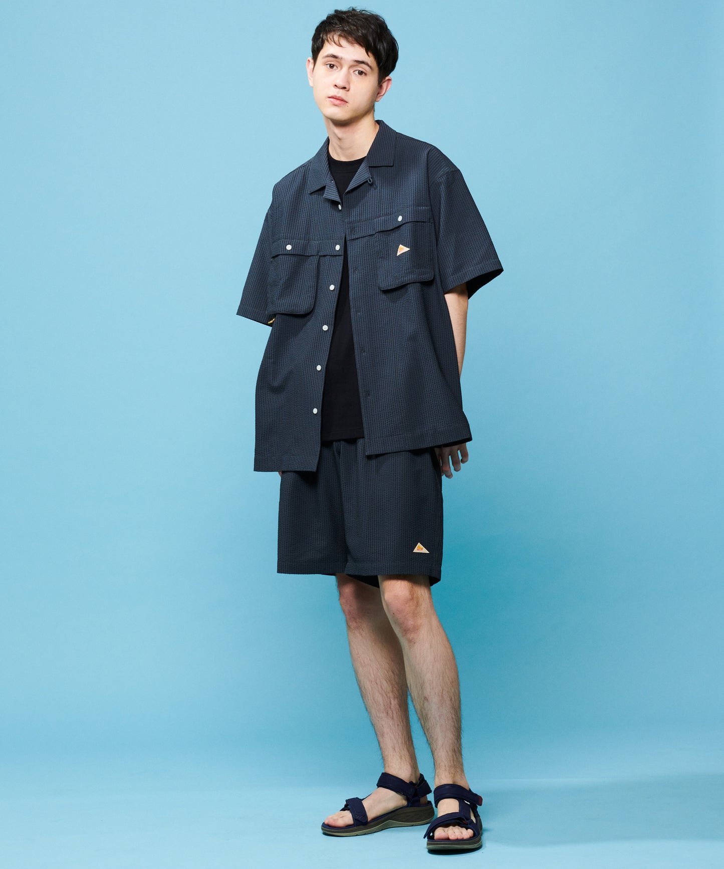 Seersucker field shirt / シアサッカーフィールドシャツ
