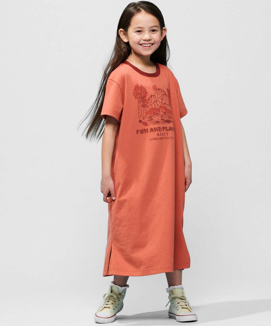 【Kids】 Printed T-shirt dress “Yosemite Omnibus” / プリントTシャツワンピース「ヨセミテオムニバス」