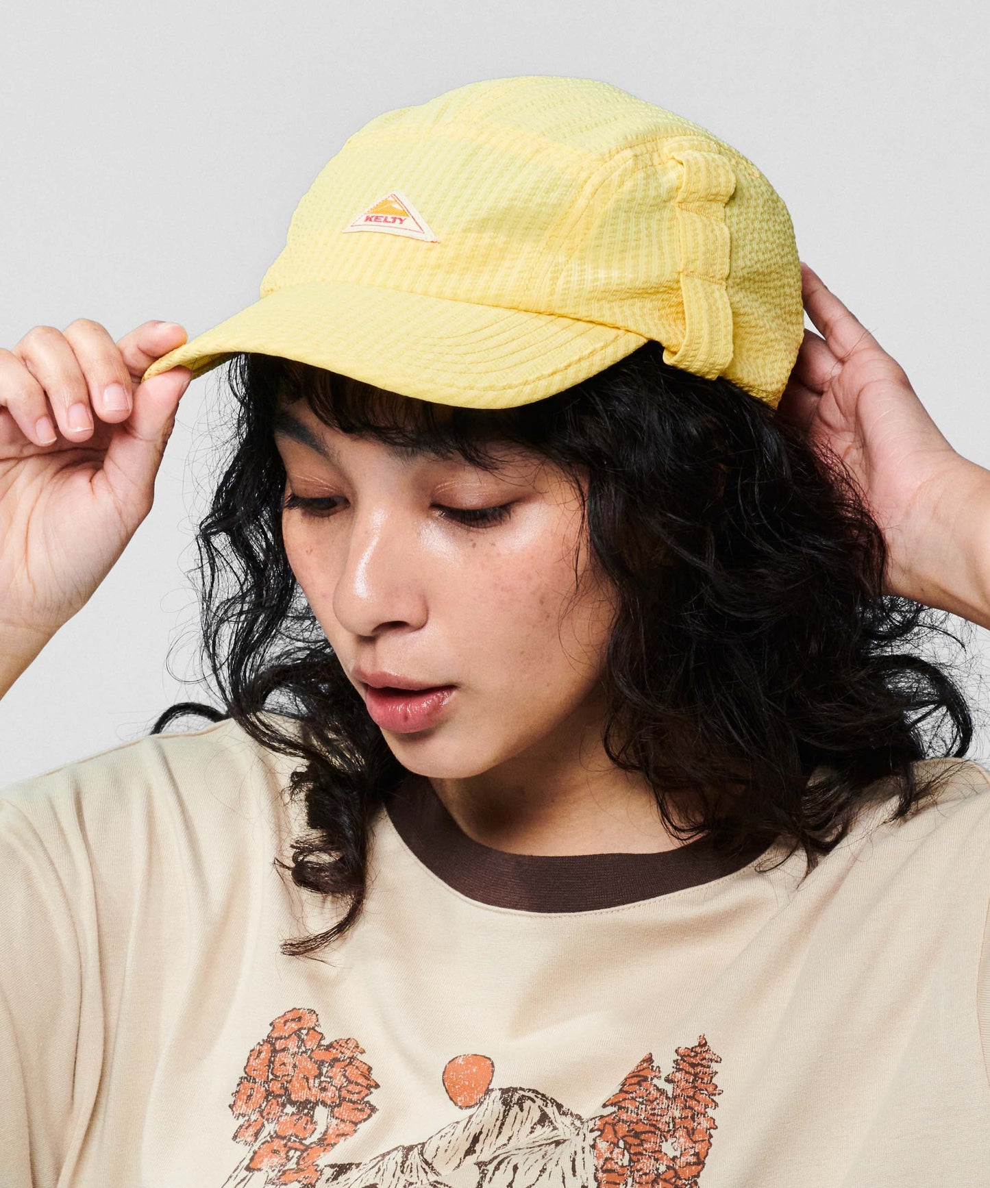 Seersucker jet cap/シアサッカージェットキャップ