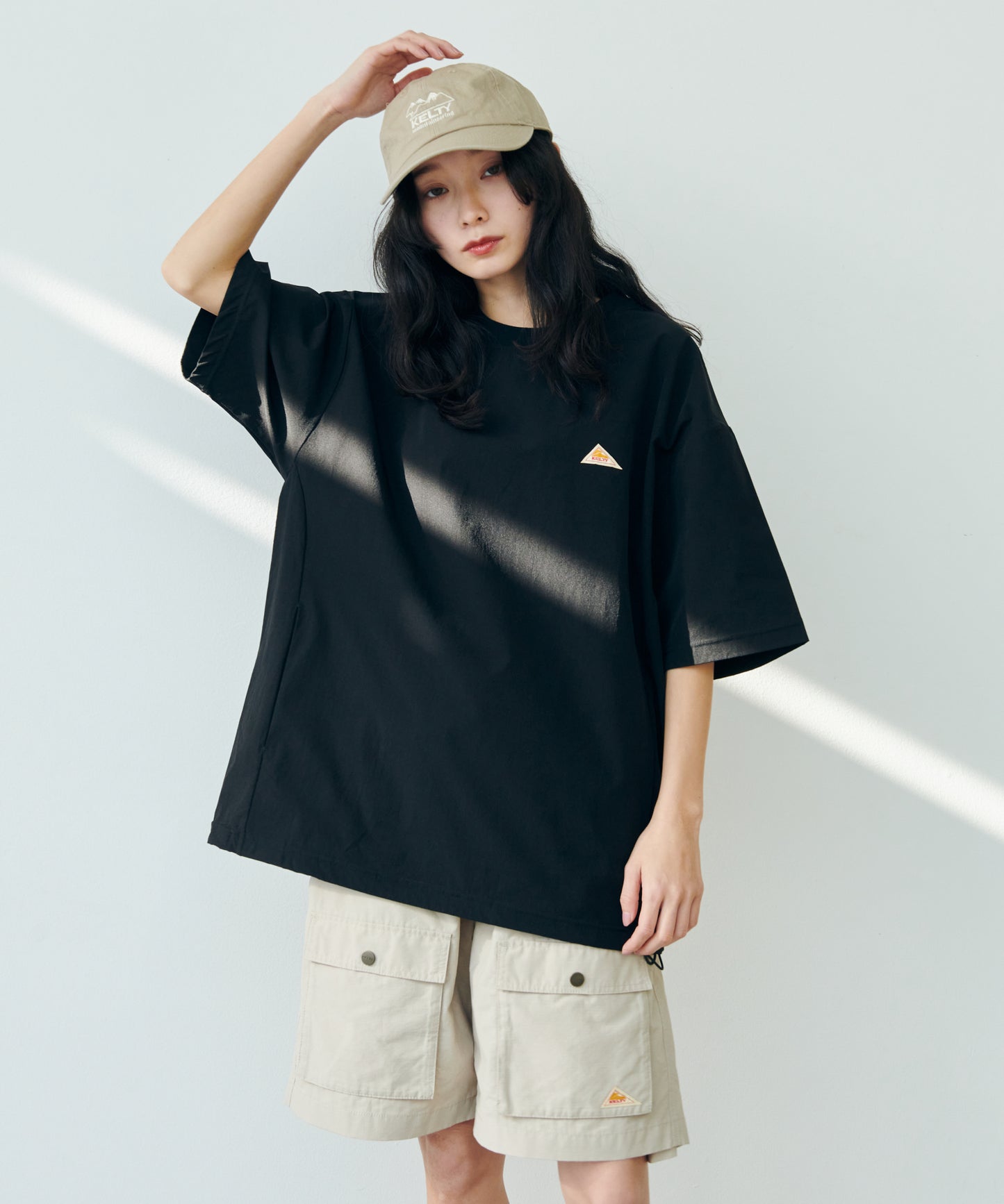 Stretch Woven Mini Logo S/S T-Shirt/ストレッチ布帛Tシャツ