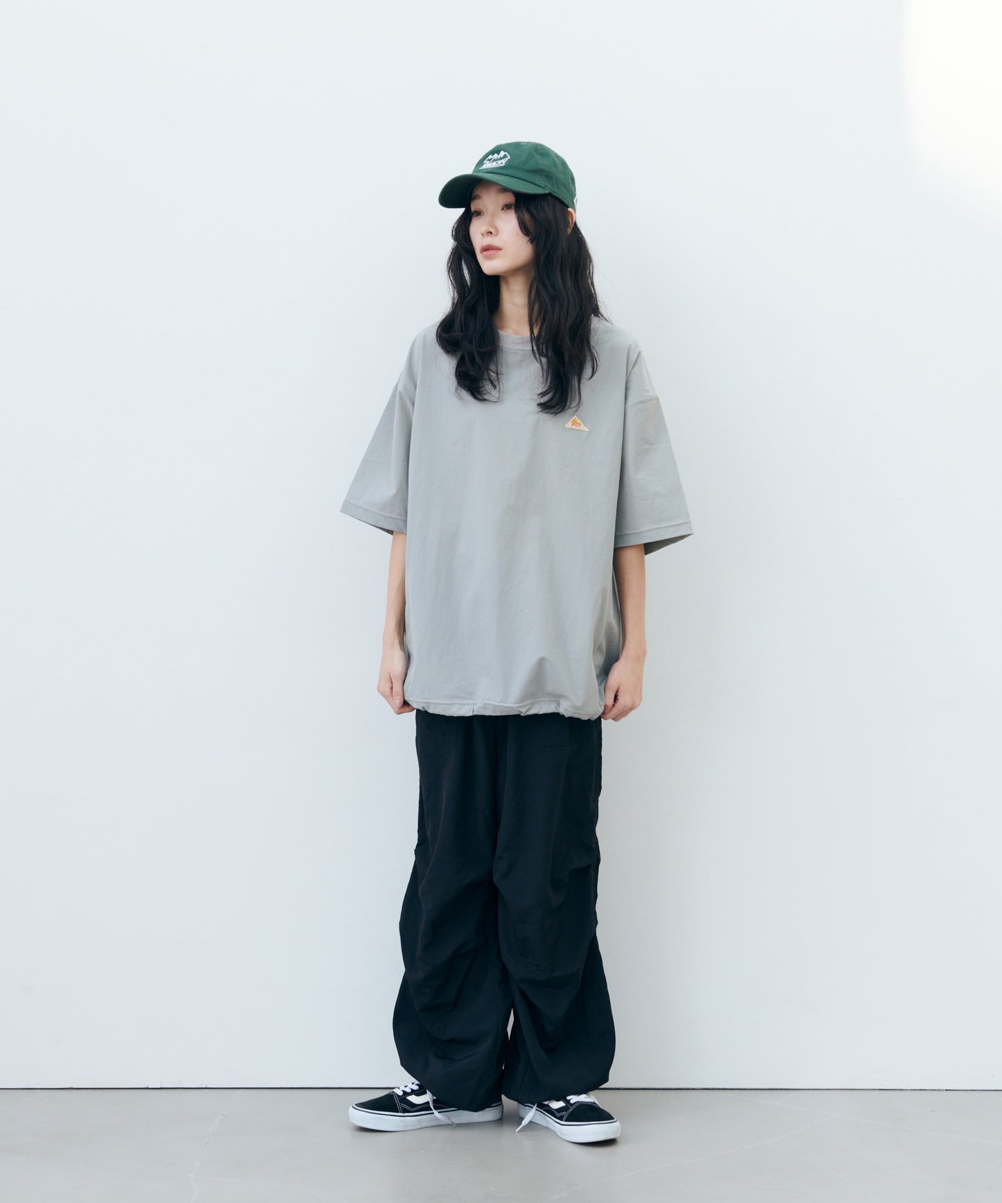 Stretch Woven Mini Logo S/S T-Shirt/ストレッチ布帛Tシャツ