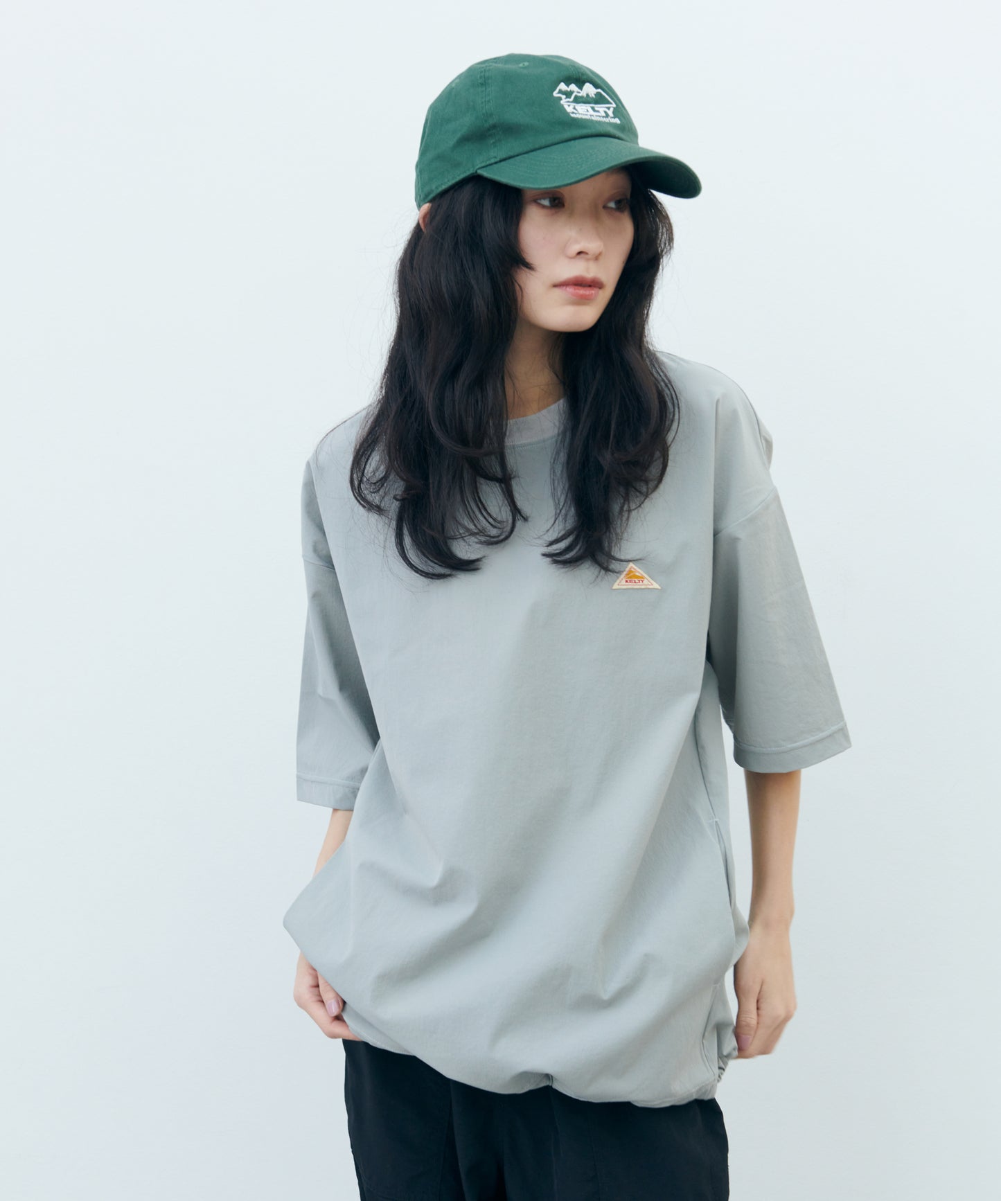 Stretch Woven Mini Logo S/S T-Shirt/ストレッチ布帛Tシャツ