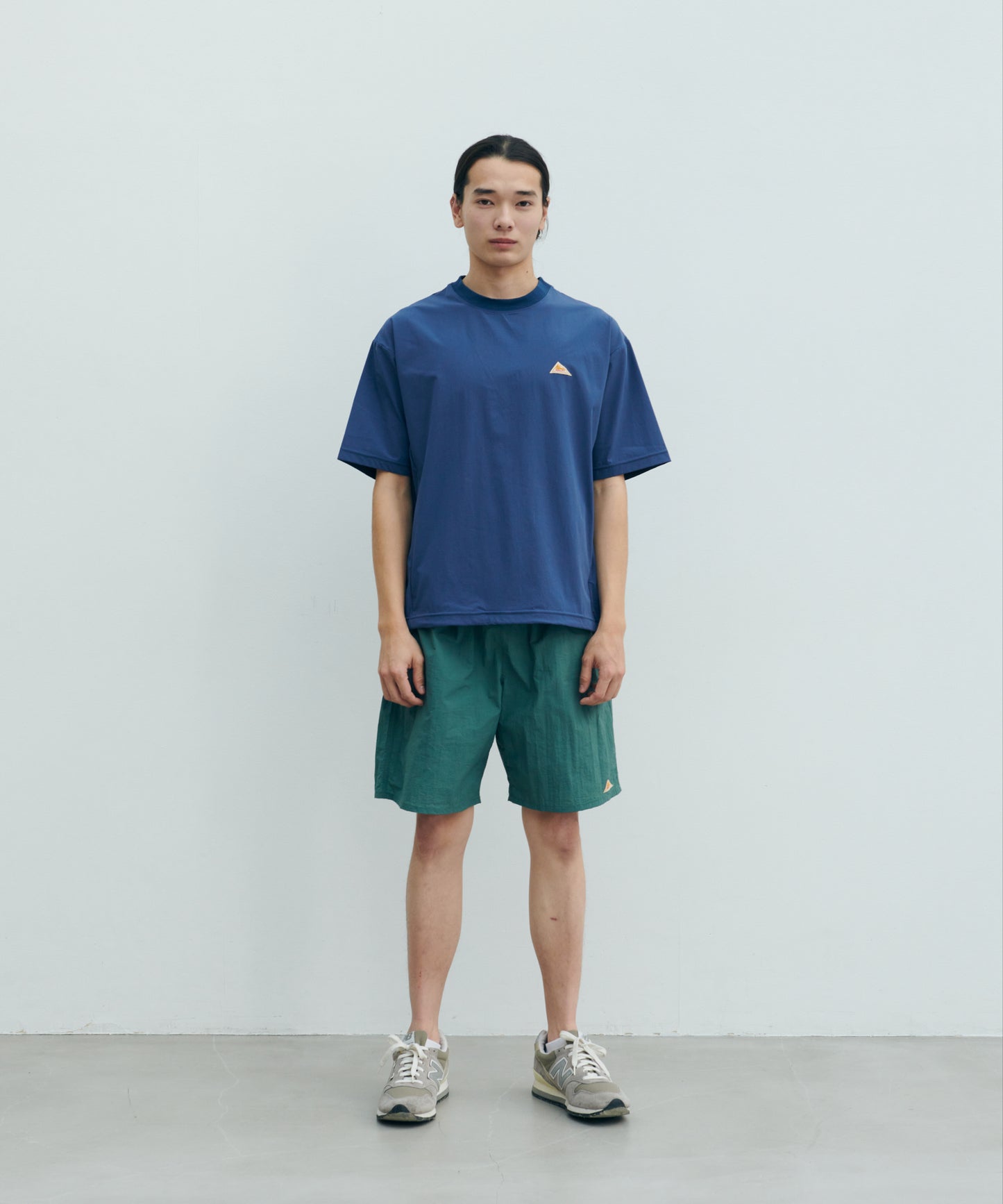 Stretch Woven Mini Logo S/S T-Shirt/ストレッチ布帛Tシャツ