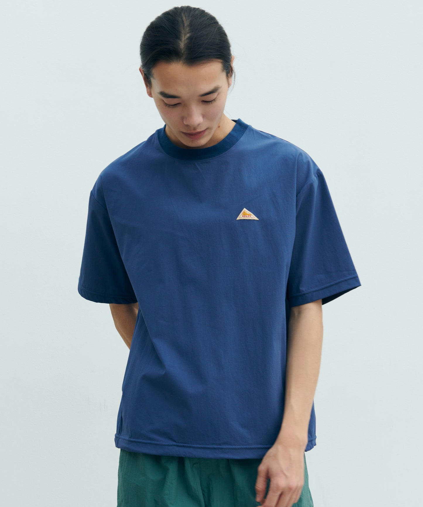 Stretch Woven Mini Logo S/S T-Shirt/ストレッチ布帛Tシャツ