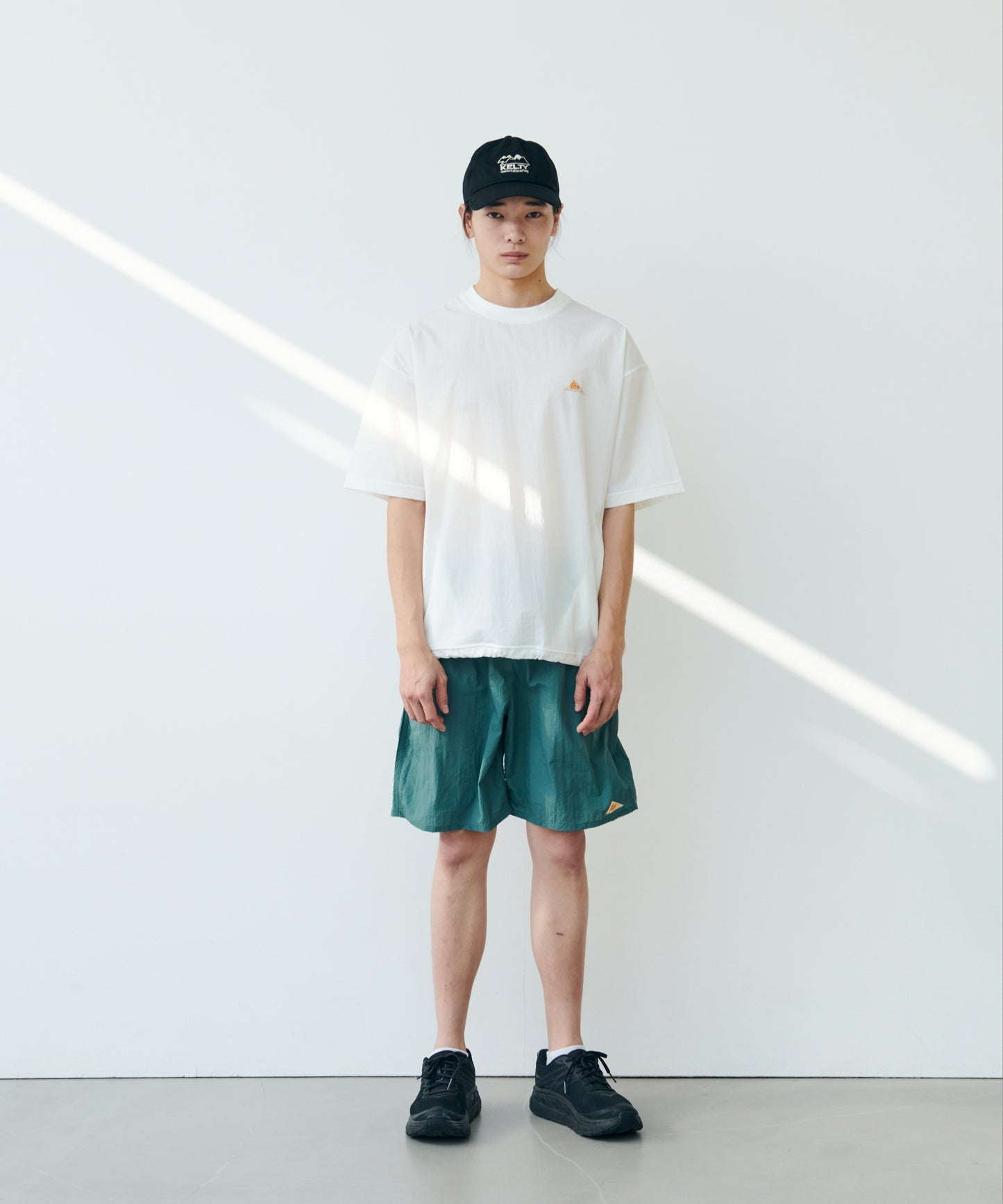 Stretch Woven Mini Logo S/S T-Shirt/ストレッチ布帛Tシャツ