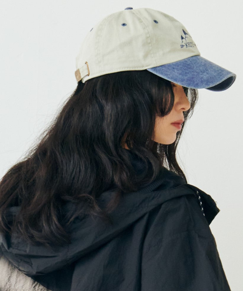 Pigment Dyed Embroidery Panel Cap/刺繍キャップ