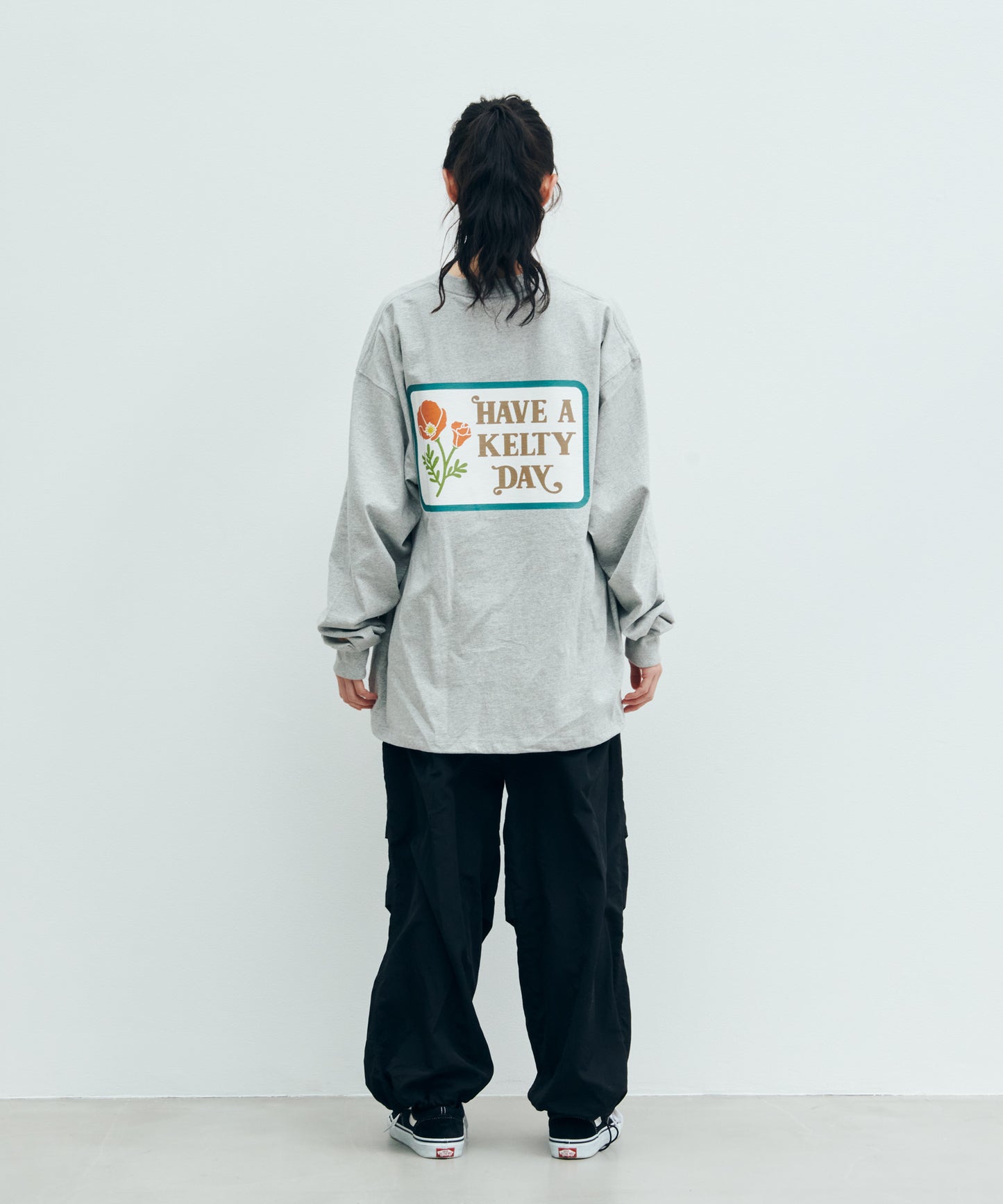 ヴィンテージ ワッペンデザイン L/S ティーシャツ