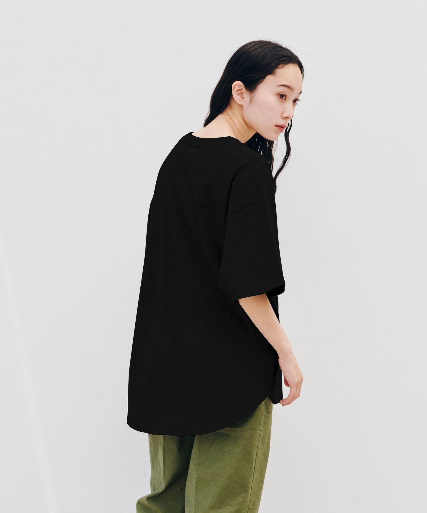 【予約商品】round hem S/S T-shirt / ラウンドヘムS/STシャツ