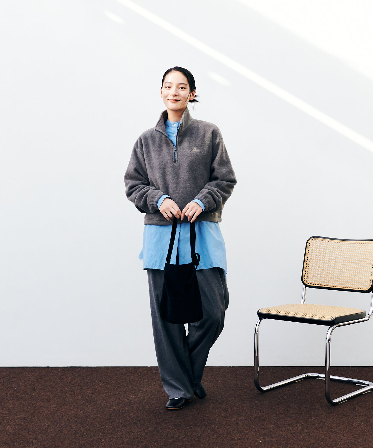 Puff-leece™ Cropped Half Zip / パフリースクロップドハーフジップ