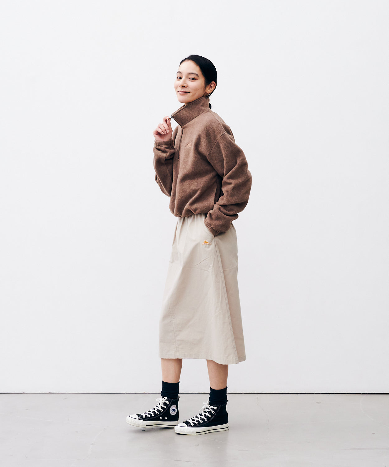 Puff-leece™ Cropped Half Zip / パフリースクロップドハーフジップ