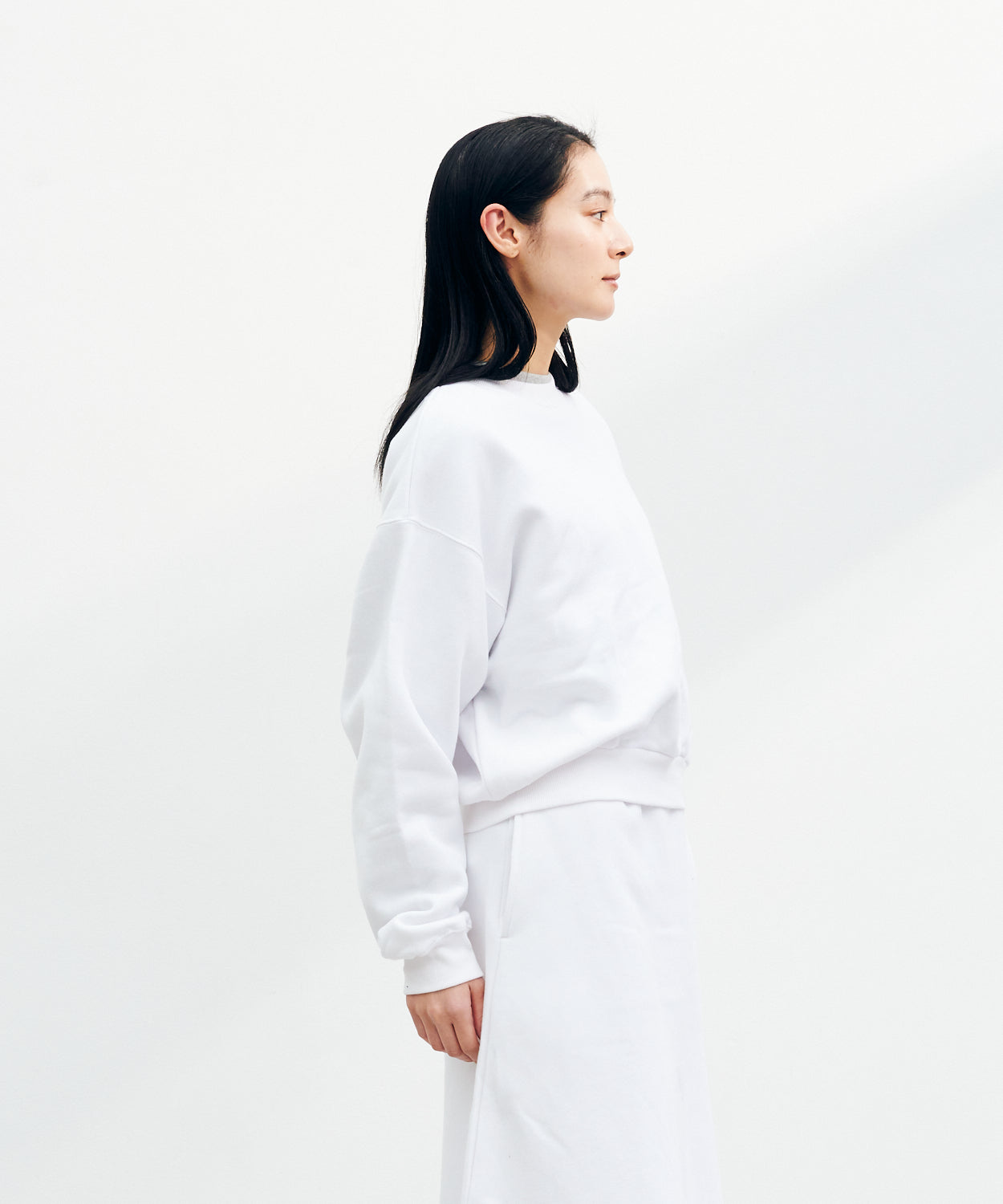 Mini Logo Cropped Crew Neck Sweat / ミニロゴクロップドクルーネックスウェット