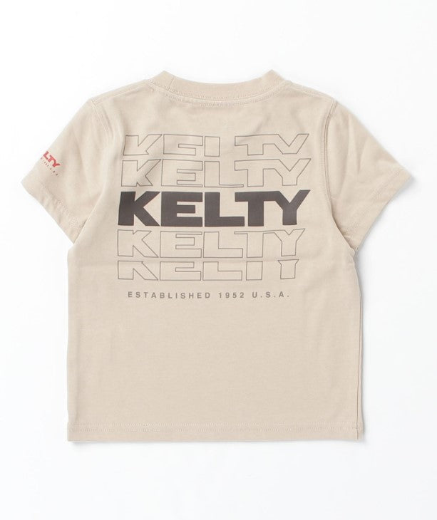 【Kids】 Back typo logo print T-shirt / バックタイポロゴプリントTシャツ