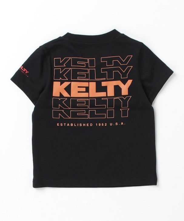 【Kids】 Back typo logo print T-shirt / バックタイポロゴプリントTシャツ