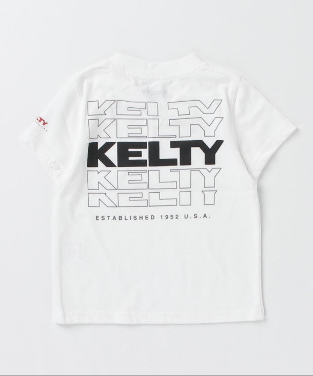 【Kids】 Back typo logo print T-shirt / バックタイポロゴプリントTシャツ