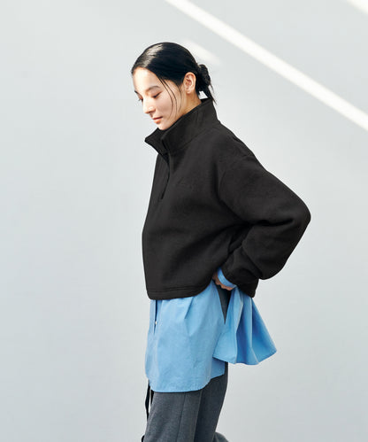 Puff-leece™ Cropped Half Zip / パフリースクロップドハーフジップ