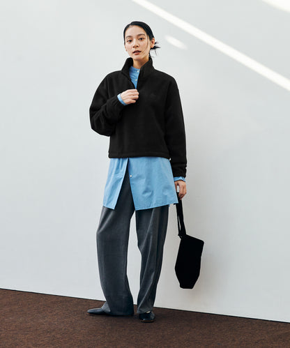 Puff-leece™ Cropped Half Zip / パフリースクロップドハーフジップ