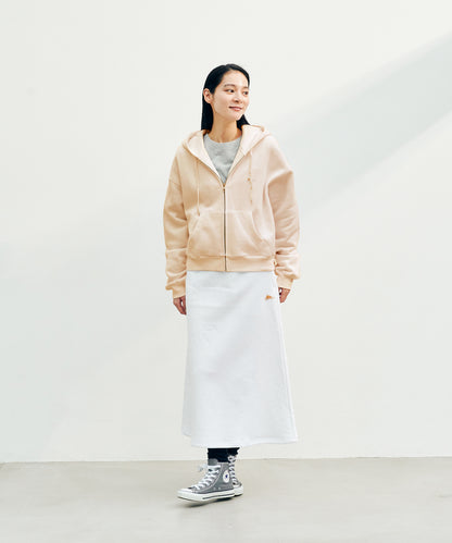 Mini Logo Cropped Zip Parka / ミニロゴクロップドジップパーカー