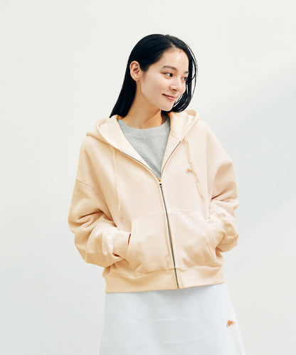 Mini Logo Cropped Zip Parka / ミニロゴクロップドジップパーカー