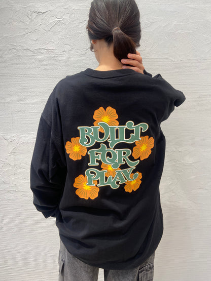 ヴィンテージ フラワーデザイン L/S ティーシャツ