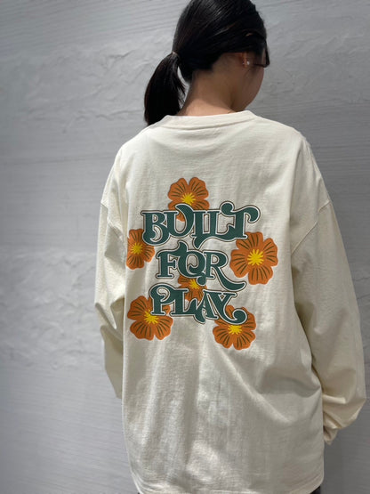 ヴィンテージ フラワーデザイン L/S ティーシャツ