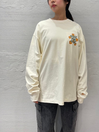 ヴィンテージ フラワーデザイン L/S ティーシャツ