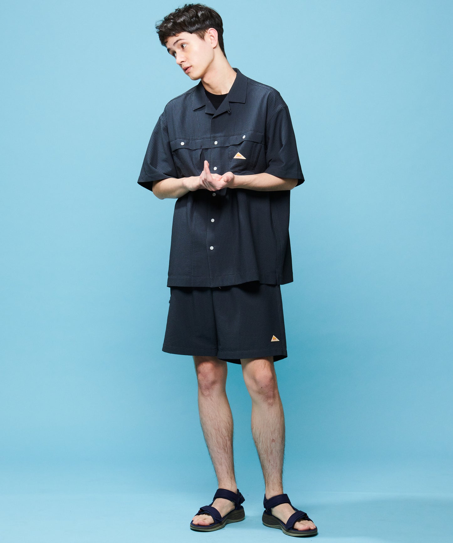 Seersucker field shirt / シアサッカーフィールドシャツ