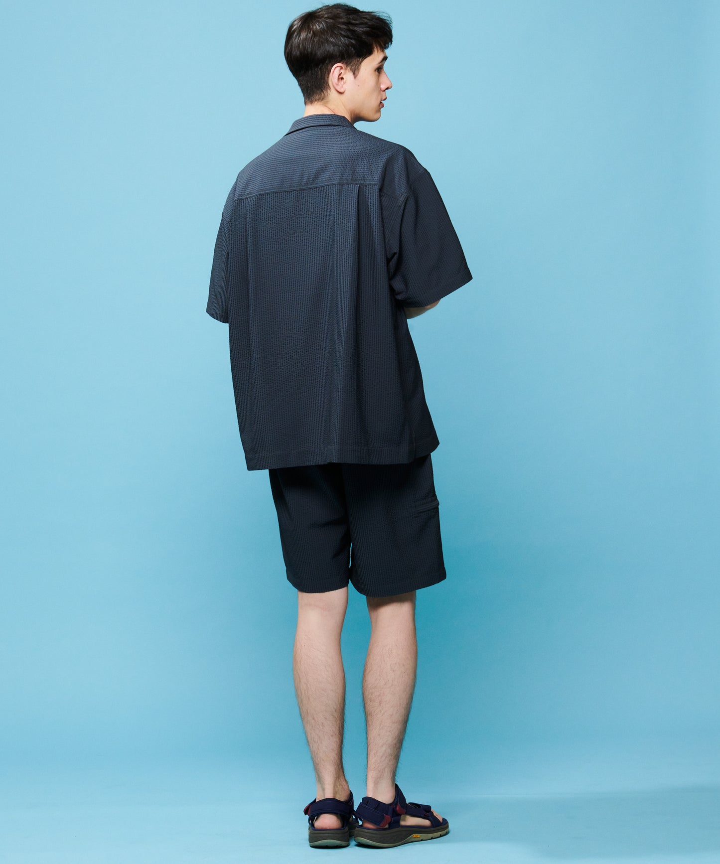 Seersucker field shirt / シアサッカーフィールドシャツ