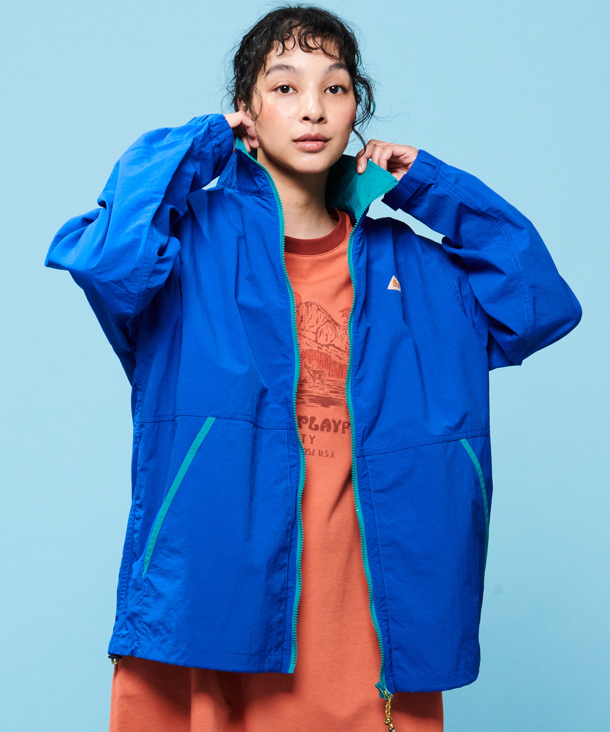 Retro color wind jacket / 撥水レトロカラーウインドジャケット