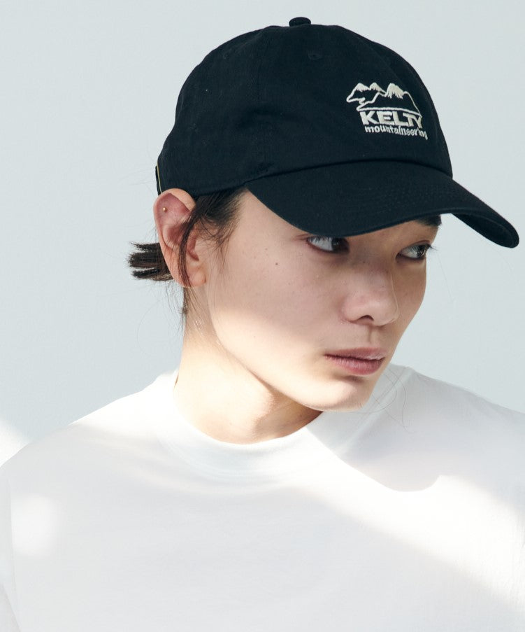 【KELTY】 Embroidery PANEL CAP Black / Free