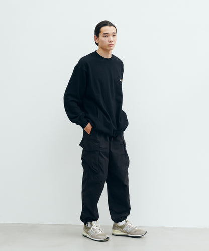 ワンポイントロゴクルーネックスウェット