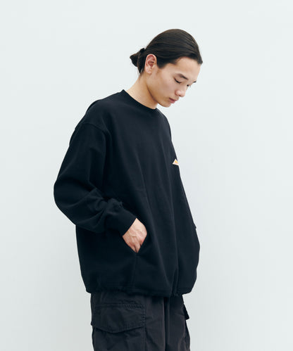 ワンポイントロゴクルーネックスウェット