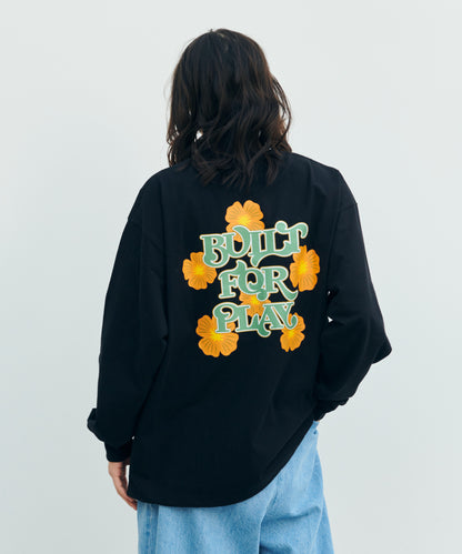 ヴィンテージ フラワーデザイン L/S ティーシャツ