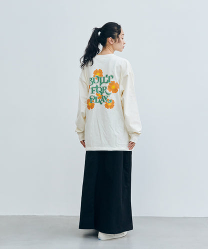 ヴィンテージ フラワーデザイン L/S ティーシャツ