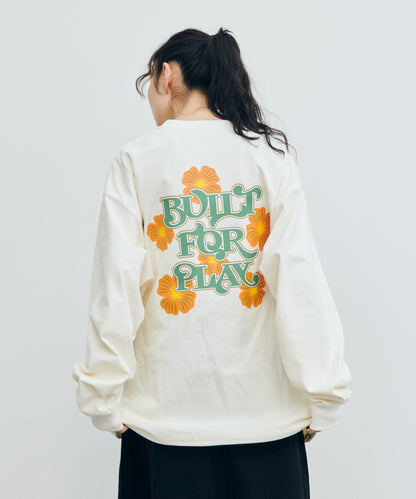 ヴィンテージ フラワーデザイン L/S ティーシャツ