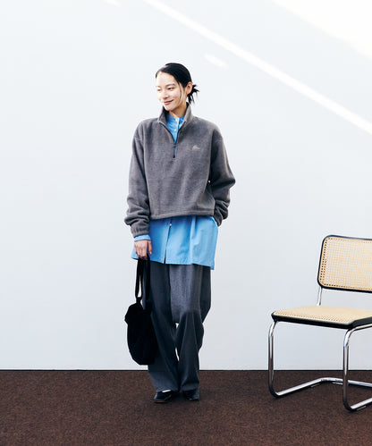 Puff-leece™ Cropped Half Zip / パフリースクロップドハーフジップ