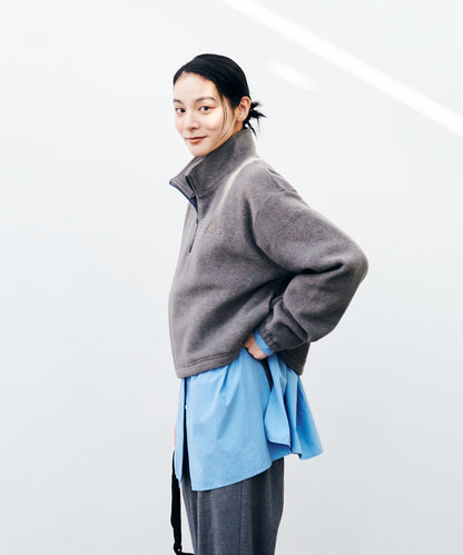 Puff-leece™ Cropped Half Zip / パフリースクロップドハーフジップ