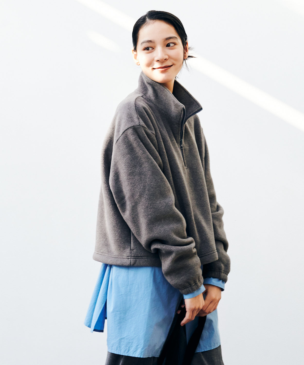 Puff-leece™ Cropped Half Zip / パフリースクロップドハーフジップ