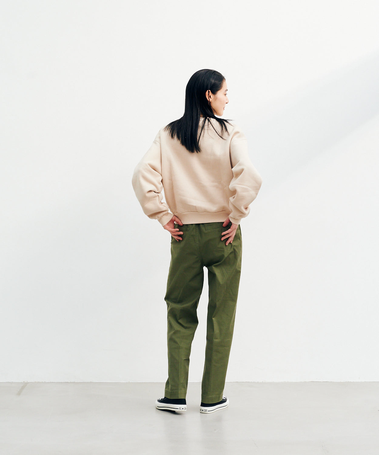 Mini Logo Cropped Crew Neck Sweat / ミニロゴクロップドクルーネックスウェット
