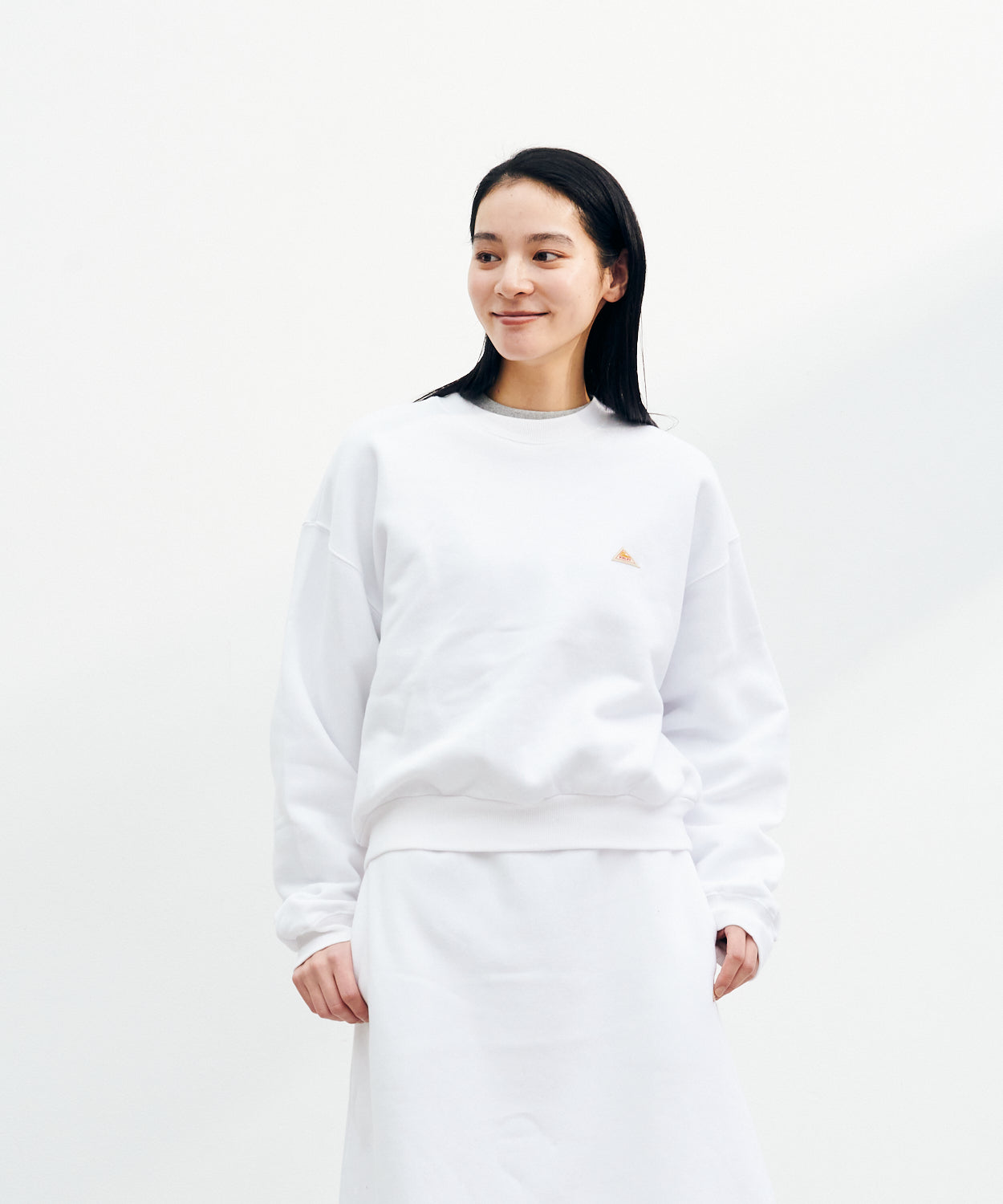 Mini Logo Cropped Crew Neck Sweat / ミニロゴクロップドクルーネックスウェット
