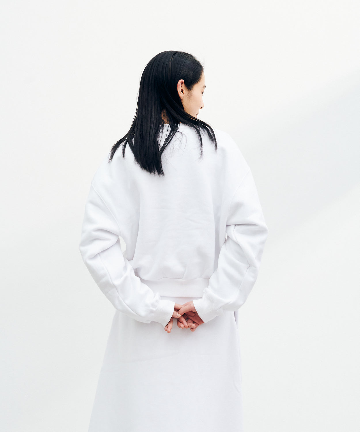 Mini Logo Cropped Crew Neck Sweat / ミニロゴクロップドクルーネックスウェット