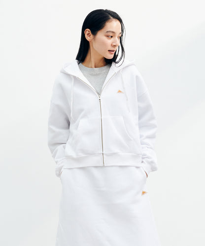 Mini Logo Cropped Zip Parka / ミニロゴクロップドジップパーカー