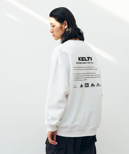 Back History Logo Crew Neck Sweat / バックヒストリーロゴクルーネックスウェット